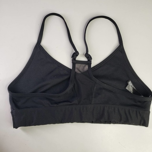 VS Pink Sport Ultimate Lightly Lined Low Impact Bra M Black Floral Logo - Picture 3 of 6